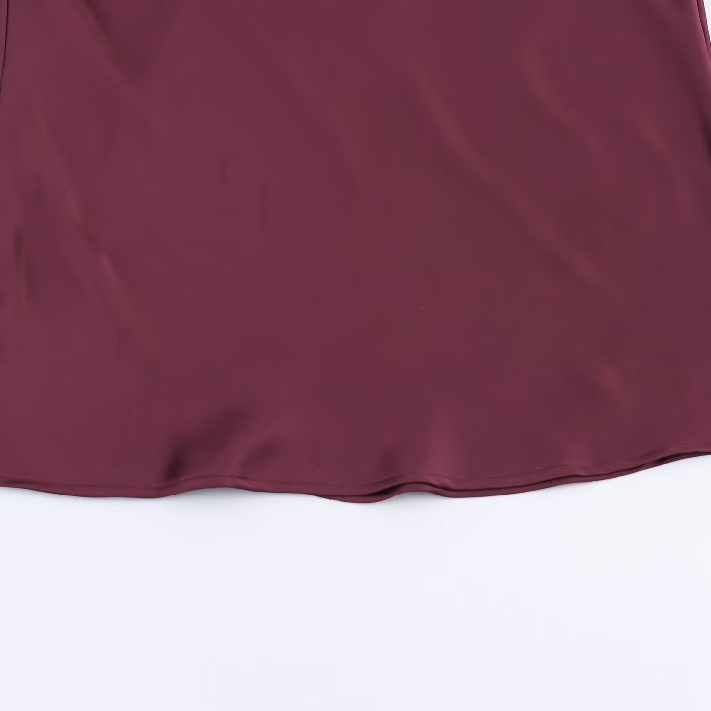 BSAY lace splice Satin dress 2025 autumn new side zip chic female French elegant long dress sexy V-neck banquet evening mujer