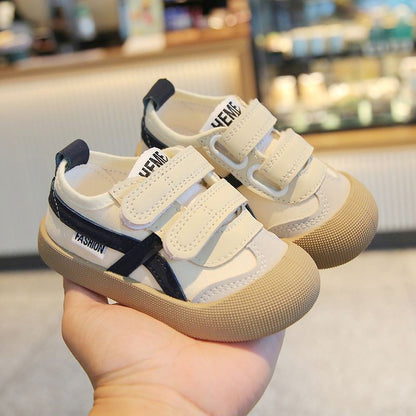 Spring and Autumn 2024 New Korean version of indoor girls canvas shoes soft-soled children's baby toddler shoes children's shoes