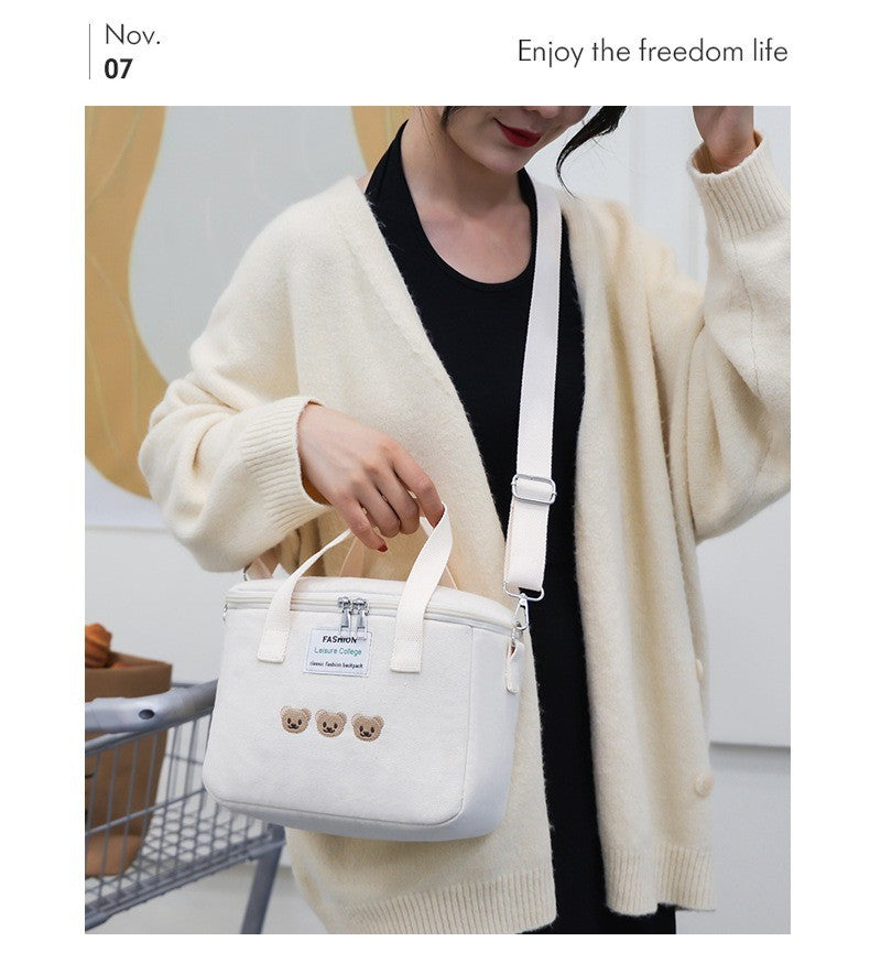 Baby Insulation Breast Milk Bottle Thermal Bag Portable Dot Mummy Travel Infant Feeding Milk Keep Warm Stroller Hang Tote