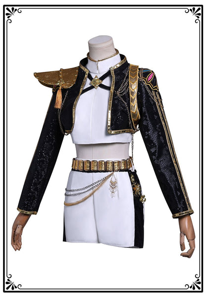 Black Golden Rumi Zoey Mira Cosplay Cosplay Costume Wig Women Suit Halloween Party Role Playing Outfit