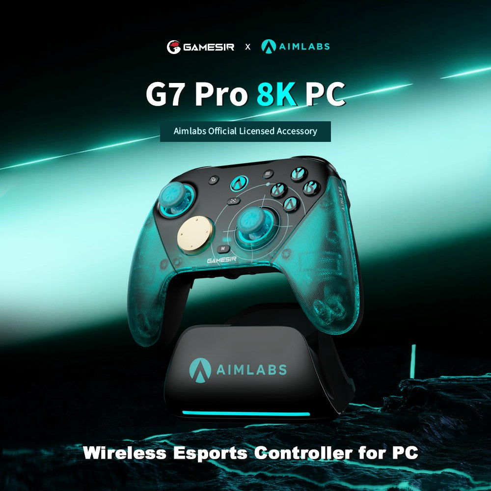 GameSir G7 Pro 8k PC Aimlabs Edition Wireless Controller for FPS Esport Gaming with Motion Control Hall Trigger TMR Strick Gen-2