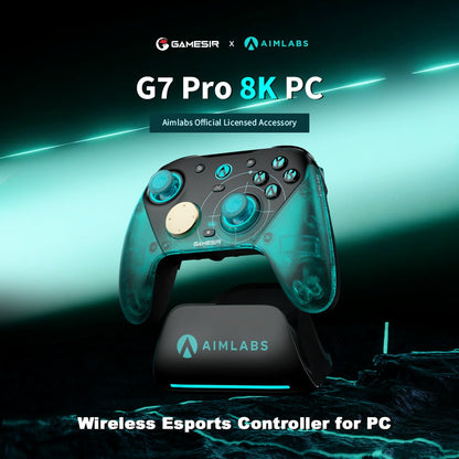 GameSir G7 Pro 8k PC Aimlabs Edition Wireless Controller for FPS Esport Gaming with Motion Control Hall Trigger TMR Strick Gen-2