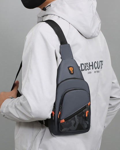 Rilibegan Nylon Men's Chest Bag 2023 New Portable Casual Shoulder Bag Trendy and Unique Design Crossbody Bag