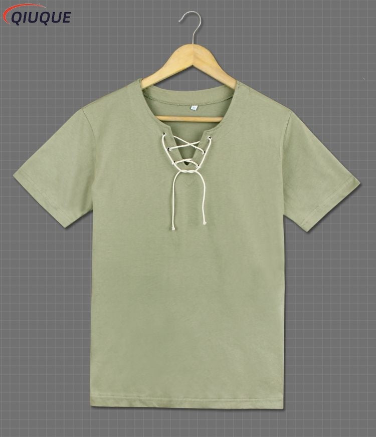 Green / Gray Color Long / Short Sleeve T-shirt Eren Jaeger Cosplay Costume Daily Casual Shirt Anime Clothing