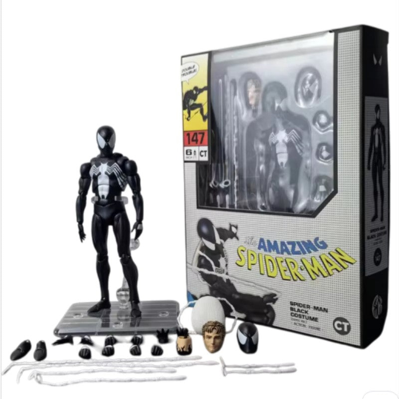 Em estoque Ct Mafex 147 Venom Action Figure Modelo Brinquedo 1/12 Venom Homem-Aranha de Alta Qualidade Corpos Simbióticos Colecionáveis Presentes