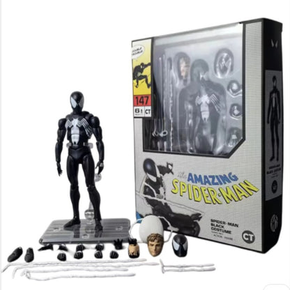 Em estoque Ct Mafex 147 Venom Action Figure Modelo Brinquedo 1/12 Venom Homem-Aranha de Alta Qualidade Corpos Simbióticos Colecionáveis Presentes