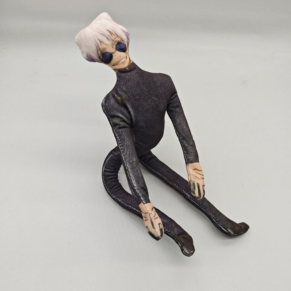 Anime Gojo Satoru Itadori Yuji Cosplay Keychain Plush Cotton Doll Slender Twistable Shape Room Abstract Decoration