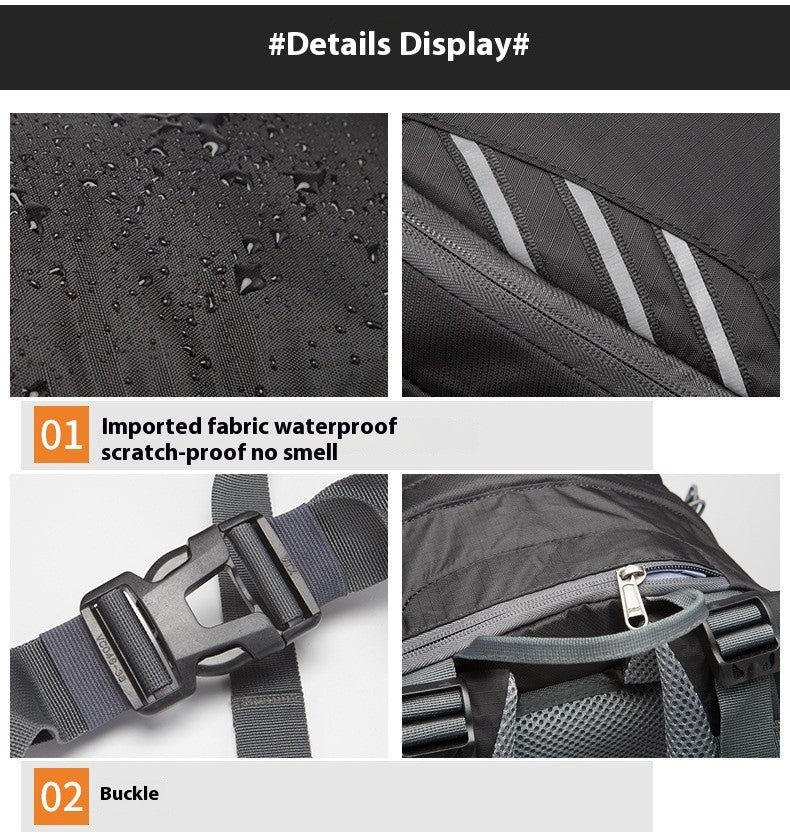 Mochilas de Caminhada Impermeáveis Masculinas e Femininas para Atividades ao Ar Livre, Montanhismo, Viagens, Esportes, Mochila de Grande Capacidade para Acampamento