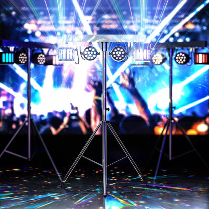 U`King 2Pcs/Set 60W RGBW LED Par Lights Combination Bracket Light DMX512 Stage Light For DJ Disco Concert Wedding Birthday Party