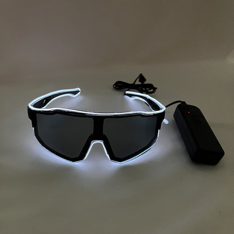 1PC Light Up LED Glasses Glow Sunglasses EL Wire Neon Glasses Glow in The Dark Party Supplies Neon Party Favors for Adults