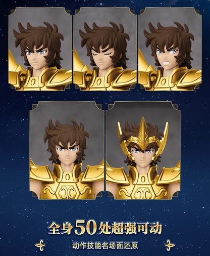 Novo Genuíno BLOKEES Gold Saint Seiya Sagitário Seiya Pégaso Aiolos Tenma Pégaso Action Figure Brinquedo Montar Figura Brinquedo Presente