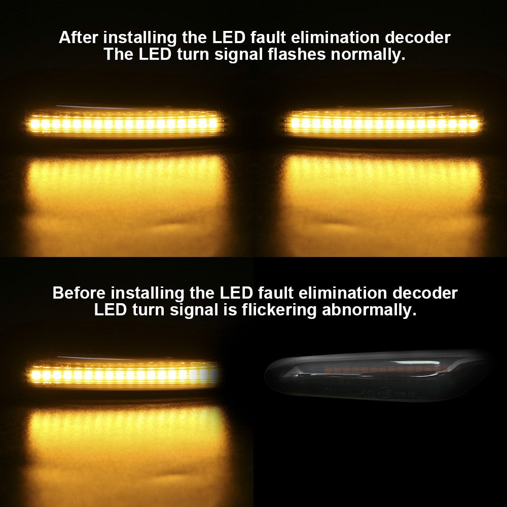 Indicator Load Resistor 12V 21W Solve Blinker Error 26 Ohm LED Turn Signal lights Fault Decoder Motorcycle Flasher