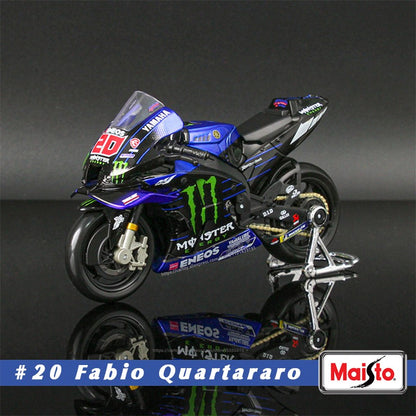 Maisto 1:18 2023 GASGAS Tech3 37#Augusto Fernandez 44#Pol Espargaro Moto GP modelo de motocicleta de liga leve para coleção de brinquedos de presente