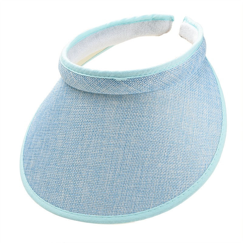 Fashion Summer Empty Top Sun Hat Women's Casual Adjustable Sun Visor Caps Girls Boy Outdoor Sea Beach Trip Cap Casquette