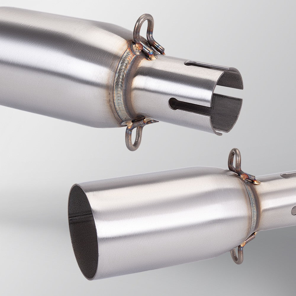28 32 38 45mm Adapter 51mm Exhaust Section Non-Destructive Install Motorcycle Exhaust Pipe Modification Exhaust Middle Section