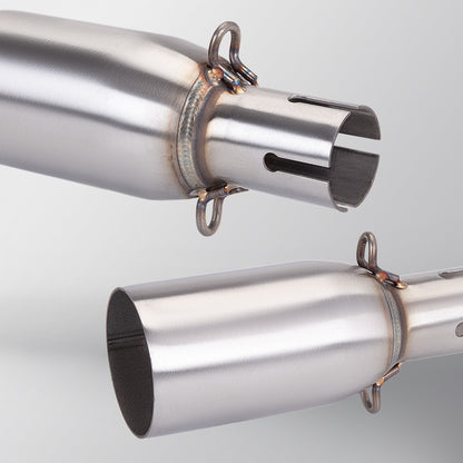 28 32 38 45mm Adapter 51mm Exhaust Section Non-Destructive Install Motorcycle Exhaust Pipe Modification Exhaust Middle Section