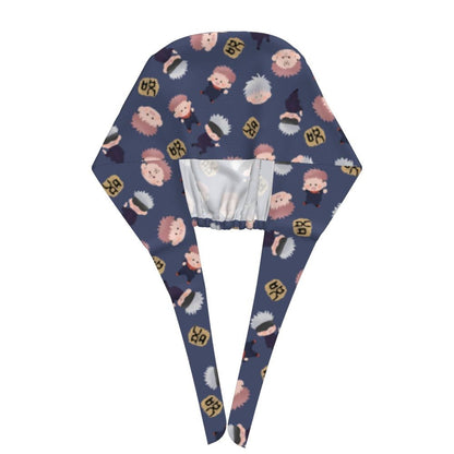 Custom S-Satorues G-Gojoes Cartoon Scrubs Cap Surgical Hats Women Men Skilled Operating Room Cap Operator Hats Lab Works Hat