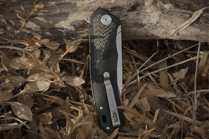 Petrified Fish PF838 Folding Knife Jackknife D2 Steel Outdoor Camping Hunting Hiking EDC Tool Ball Bearing G10 Handle Knives