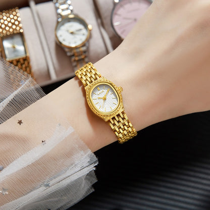 LIGE Golden Women Wristwatch Small Dial Ladies Gold Watch Bracelet Jewelry Quartz Lady Watch Compact Stylish Luxury Women Watch