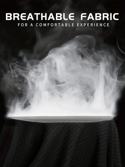 Round Neck T-Shirt 3-Piece Black Ultra-Light Men's Quick-Drying Breathable Sweat-Absorbent Shirt Suitable for Fitness Gym and Ru