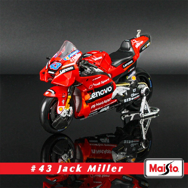 Maisto 1:18 2023 GASGAS Tech3 37#Augusto Fernandez 44#Pol Espargaro Moto GP modelo de motocicleta de liga leve para coleção de brinquedos de presente