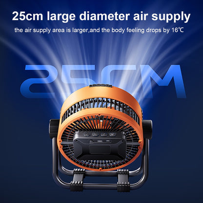 Camping Fan 20000mAh Rechargeable Portable Outdoor Camping Fan Air Circulators Wireless Tent Ceiling Fans with Hook and Light