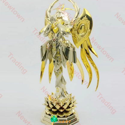 Metal Club/MC Saint Seiya Cloth Myth EX Virgem Shaka Totem/Object+Base de Lótus SOG/Soul of God Cavaleiros do Zodíaco Boneco de Ação