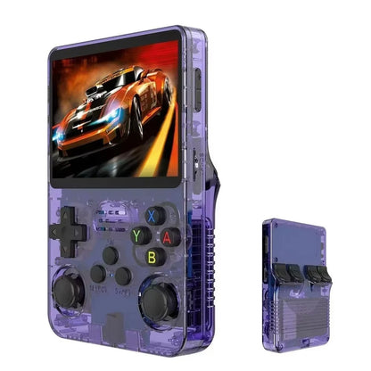 R36S Original Retro Handheld Game Player Arkos System 3.5" IPS Screen Portable 64/128GB Hall Effect Emulator Wireless Gamepad