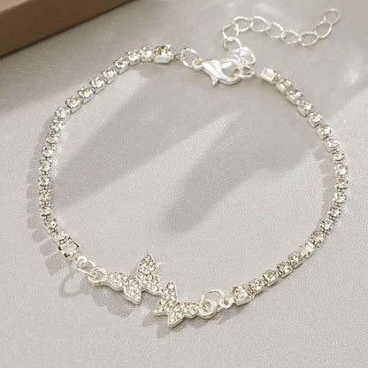 Niche Design Star Chain Tassel Bracelet for Women Fantasy Blue Crystal Beads Elastic Rope Bracelet Best Friend Jewelry Gifts