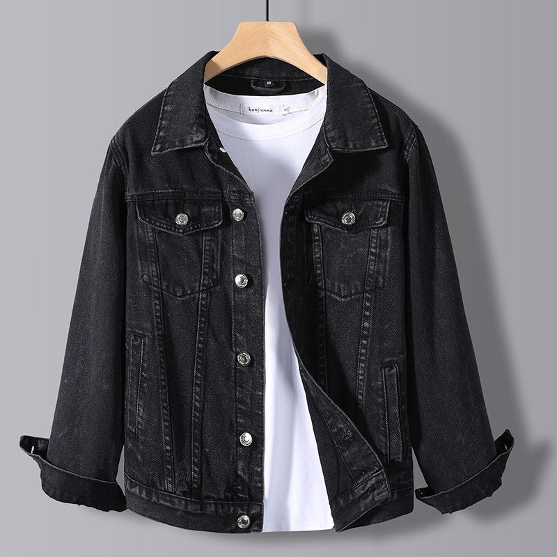 Men's new spring autumn denim jacket men's jacket slim fashion casual best denim jacket large casual jacket M-5XL