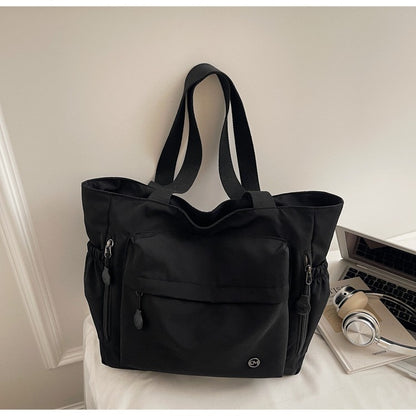 Stylish Nylon Canvas Shoulder Bag for Women Spacious Top Handle Bag Tote Casual  Comfortable and Versatile Texture Commuter Bag