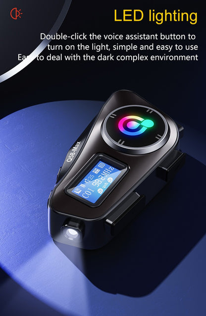 Capacete de motocicleta Q58 Max Bluetooth Intercom IP65 à prova d'água Distância de intercomunicação de 500 metros Compartilhamento de música mista em várias cenas