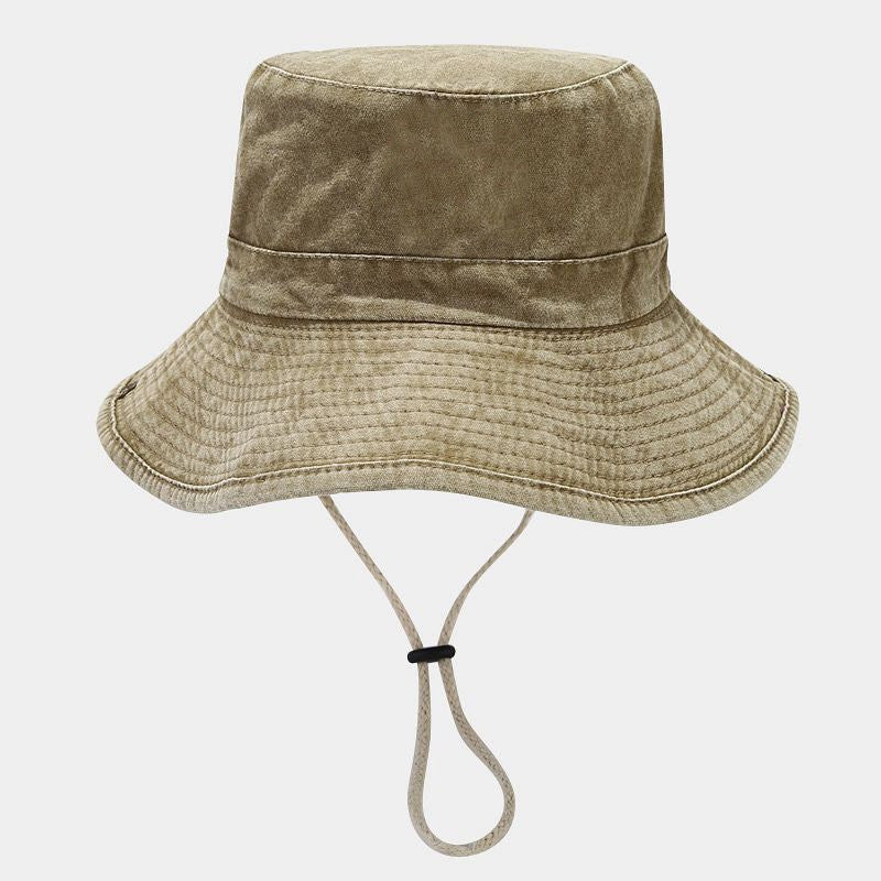 2024 Four Seasons Cotton Solid Bucket Hat Fisherman Hat Outdoor Travel Sun Cap for Men and Women