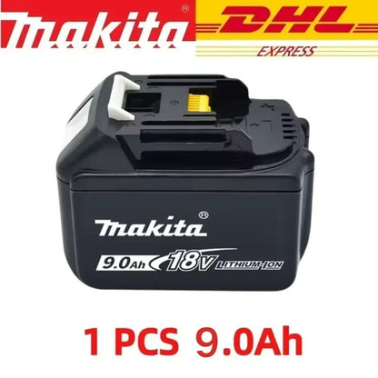 Bateria Recarregável Original Makita 18V 9Ah 6Ah 5Ah para Ferramentas Elétricas Makita Bateria de íons de lítio 18v de Substituição + carregador + furadeira elétrica