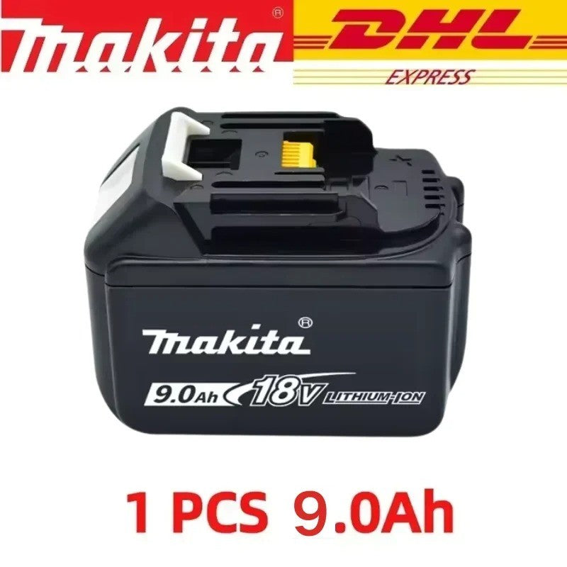 Bateria recarregável 100% original Makita 18V 5.0Ah 6.0Ah 9.0Ah, para ferramentas elétricas Makita Bateria+carregador+furadeira elétrica