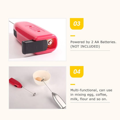 Batedor de Leite Elétrico Portátil para Café, Batedor de Ovos, Moedor de Espuma, Liquidificador Elétrico Mini Portátil, Ferramentas de Cozinha