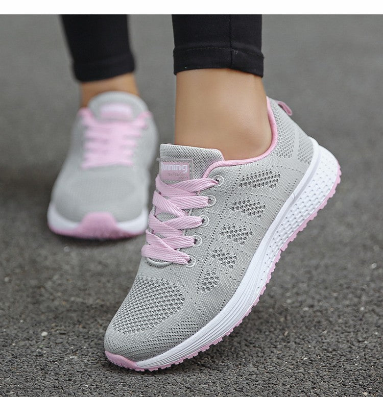Women Casual Shoes Fashion Breathable Walking Mesh Flat Shoes Woman White Sneakers Women 2024 Tenis Feminino Female Shoes