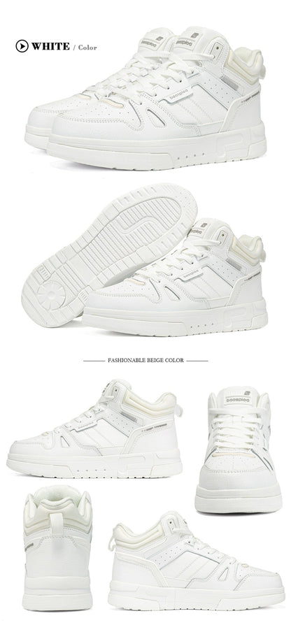 Baasploa Men Winter Sneakers Casual Skateboard Shoes for Men Comfort Plush Warm Cotton Shoes Non-Slip Outdoor Male Sneakers