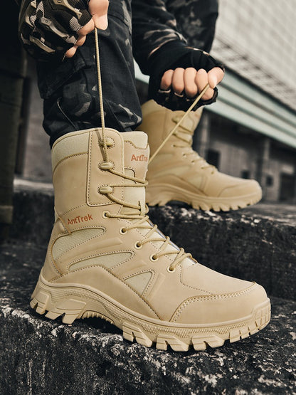 Botas de Caminhada Masculinas de Cano Alto, Casuais, Confortáveis e Quentes