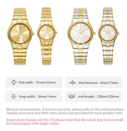 LIEBIG Fashion Quartz Wristwatch Women Men Luxury Full Steel 3Bar Waterproof Watches For Female Ladies Clock Relógio Feminino