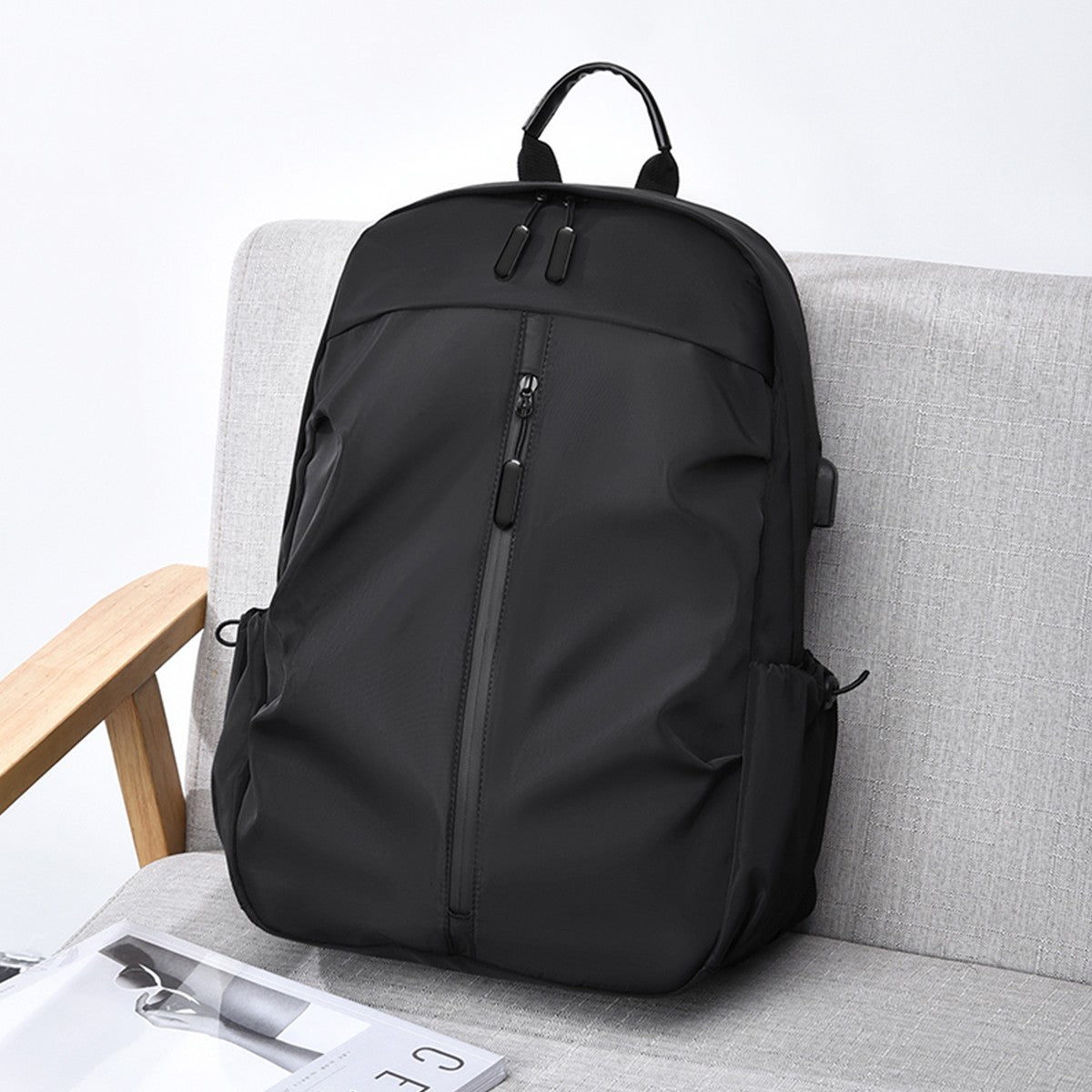 Mochila Masculina Casual de Grande Capacidade para Viagem com Carregamento Leve Impermeável para Computador Mochila Escolar Unissex para Estudantes