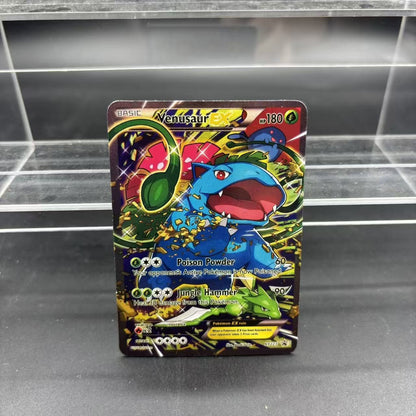 DIY PTCG Collection Cards Blastoise Charizard Venusaur EX EN Self Made Single Card Classic Game Anime Card Gift Toy