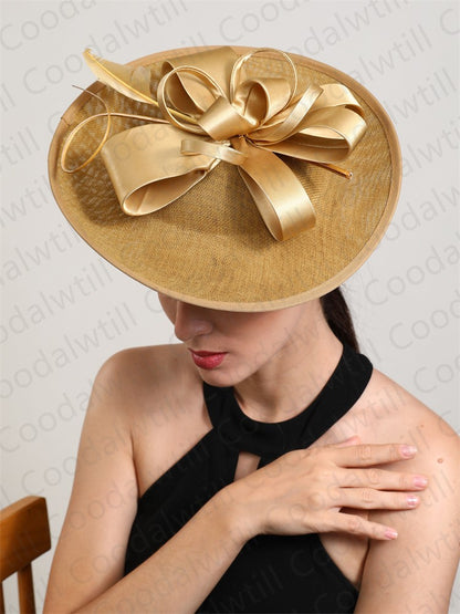 Wedding Mesh Fascinators for Women Tea Party Hat Kentucky Derby Headpiece Feather Fancy Hats Wedding Church Hatinator Headband