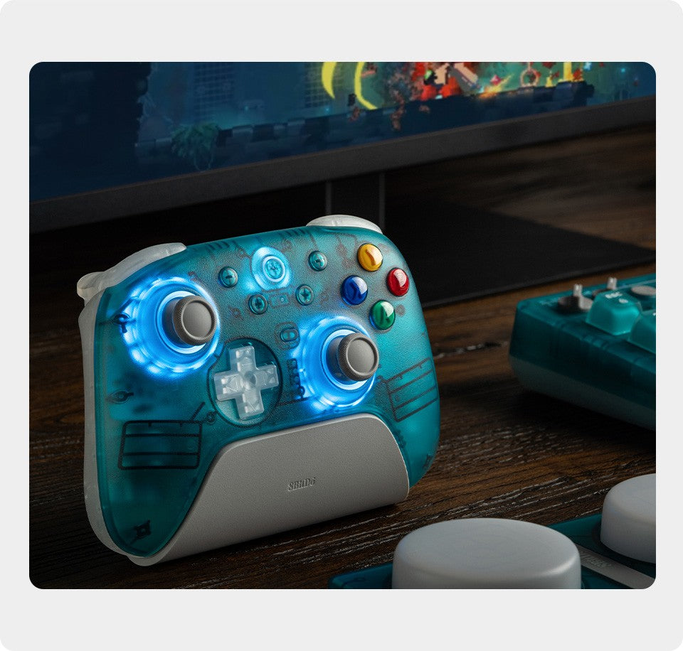 8BitDo Ultimate 2 Wireless Gaming Controller for PC & Android with TMR Joysticks, Switchable Triggers, Motion Control, 8Speed