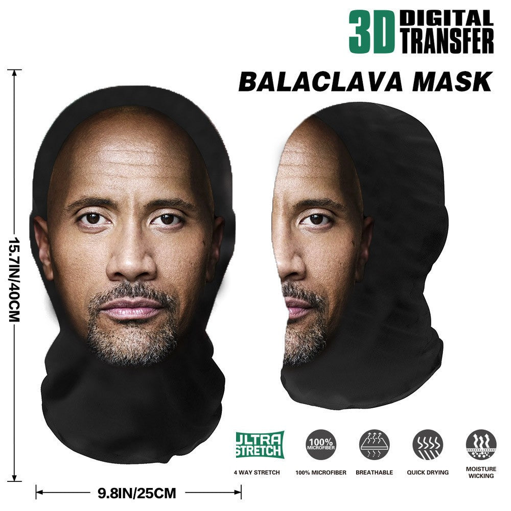 3D Printed Elastic Mesh Full Face Visual Mask Hood Simulation Kanye Kobe Headwear Mascaras Halloween Party Supply Cosplay Props