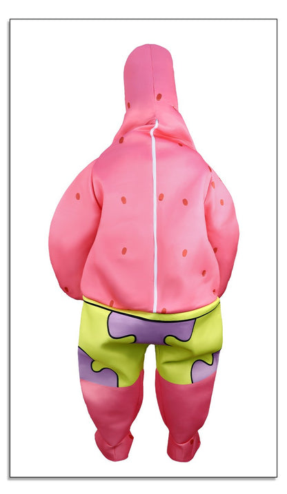 Cartoon SquarePants Cosplay Costume Sponge Patrickstar Jumpsuit for Women Girls Men Boys Halloween Carnival Party Costumes