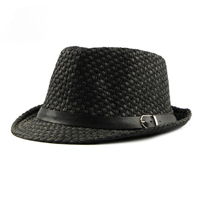 Chapéu Jazz Coreano Moderno Simples Chapéu de Sol Feminino Verão Protetor Solar Respirável Chapéu de Palha para Homens