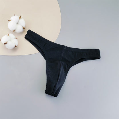 NEW 2025 Big Men Sexy Thongs Cotton Underwear Plus Size Male Convex Pouch G-string Briefs M/L/XL/XXL/XXXL