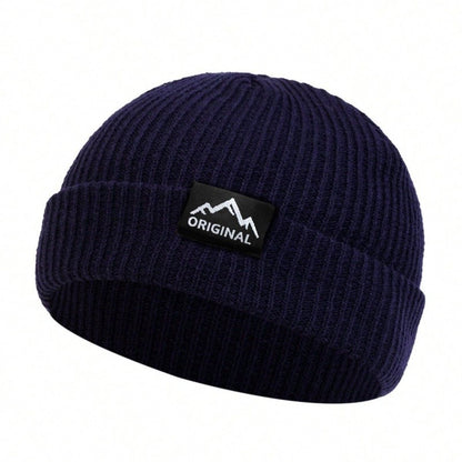 Unisex MILANO Letter Label Beanies Winter Warm Hat Hip Hop Cap Beanie Hat Caps for Women Men