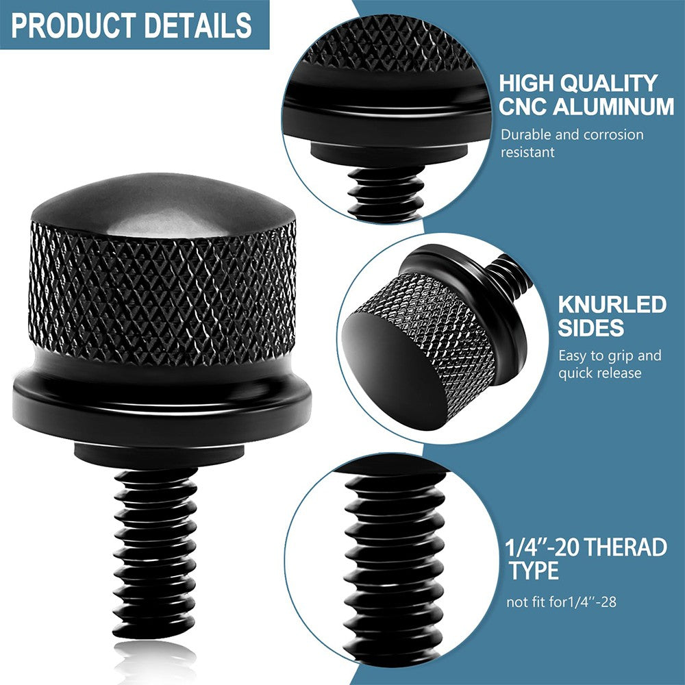 1 peça Acessórios para Motocicleta Parafuso de Assento Traseiro CNC Aba de Parafuso do Para-Lama Preto Para Harley Touring Road King Street Glide Softail Dyna CVO